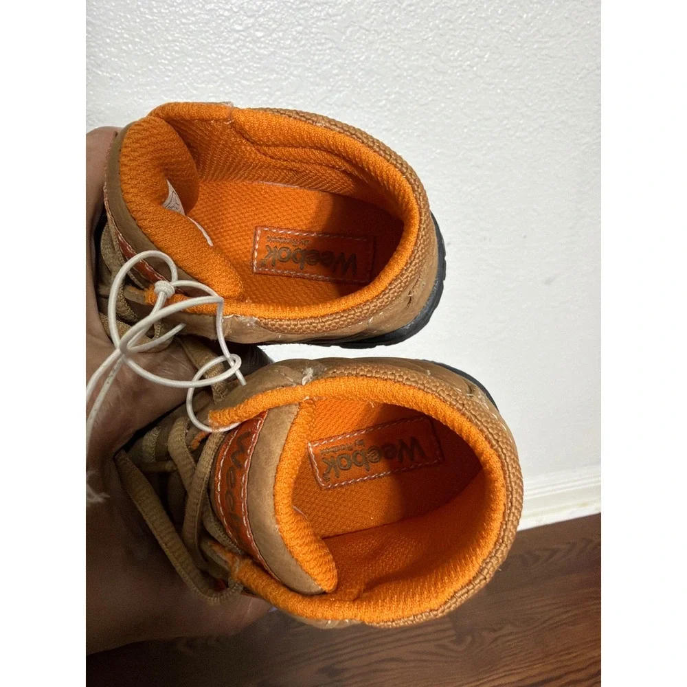NEW Weebok by Reebok Rough & Tumble Toddler Boots Tan Orange Leather Size 5